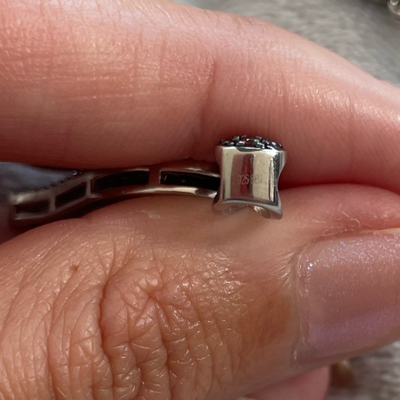 3 piece authentic Ruby hearts set 925 sterling silver earrings&pendant - Picture 5 of 5